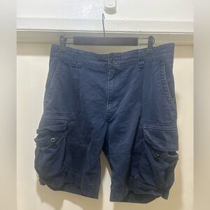 Polo Ralph Lauren Gellar Cargo Shorts Men’s 34 Blue Military Utility Pockets VTG